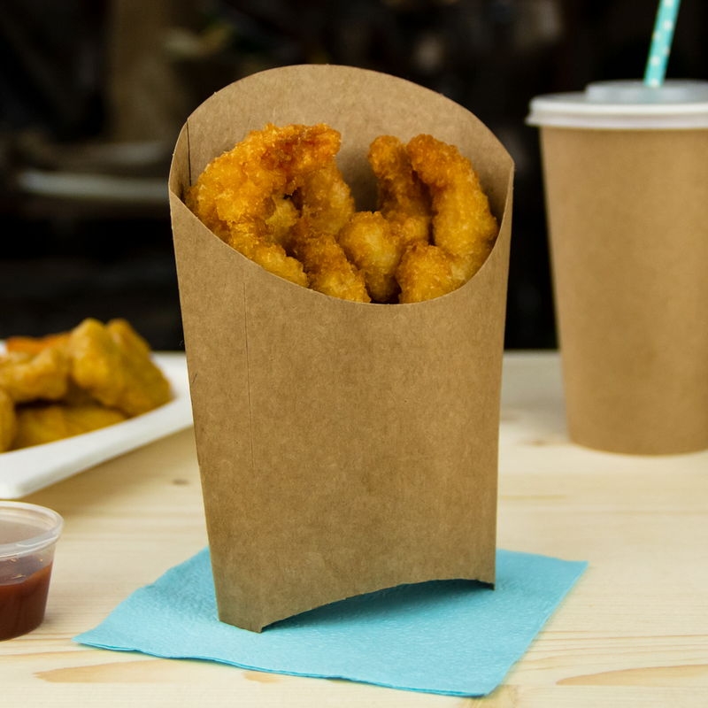 товар Упаковка для картофеля фри, большая, крафт BK013Kr