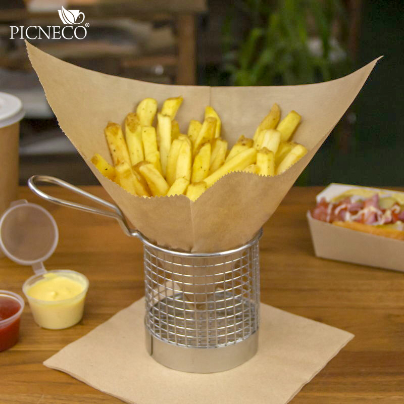 товар Бумажный крафт уголок для бургера, 175*175 мм UG017Kr