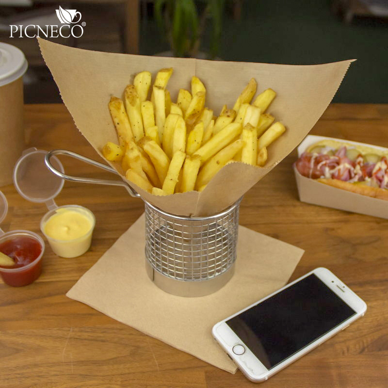 товар Бумажный крафт уголок для бургера, 175*175 мм UG017Kr