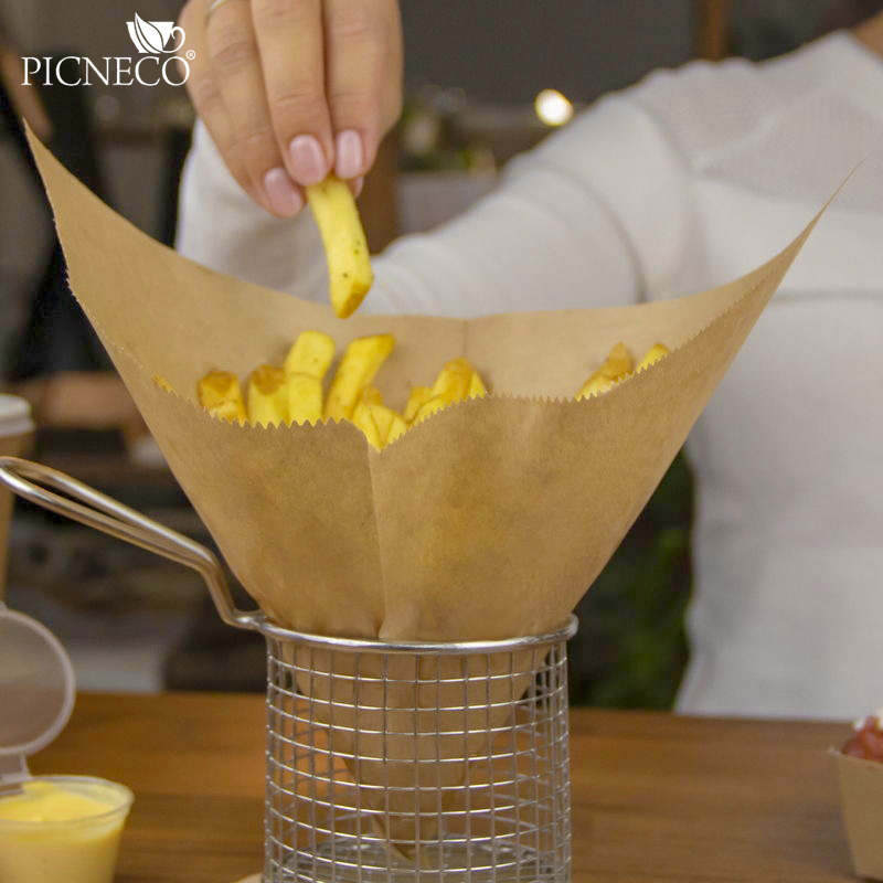 товар Бумажный крафт уголок для бургера, 175*175 мм UG017Kr