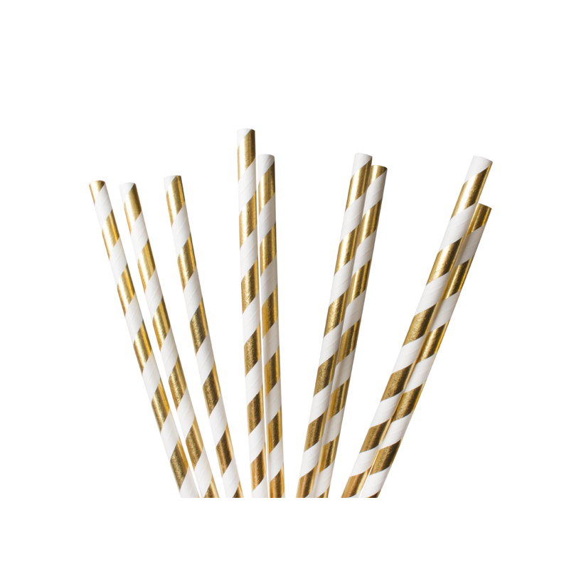 товар Бумажные трубочки "Золотая вечеринка" 195*6 мм, 25 шт TB039