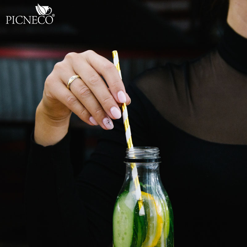 товар Бумажные трубочки "Золотая вечеринка" 195*6 мм, 25 шт TB039