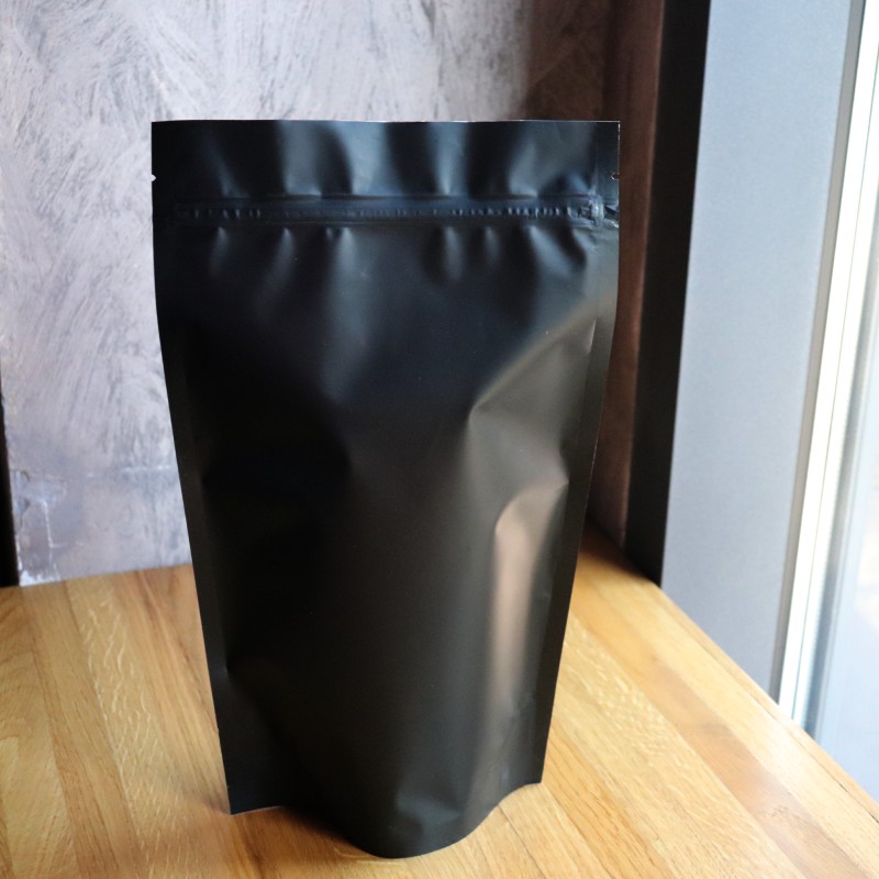 товар Дой-пак металлизированный пакет 160*230 мм, черный матовый, зип-лок замок ZIP1259