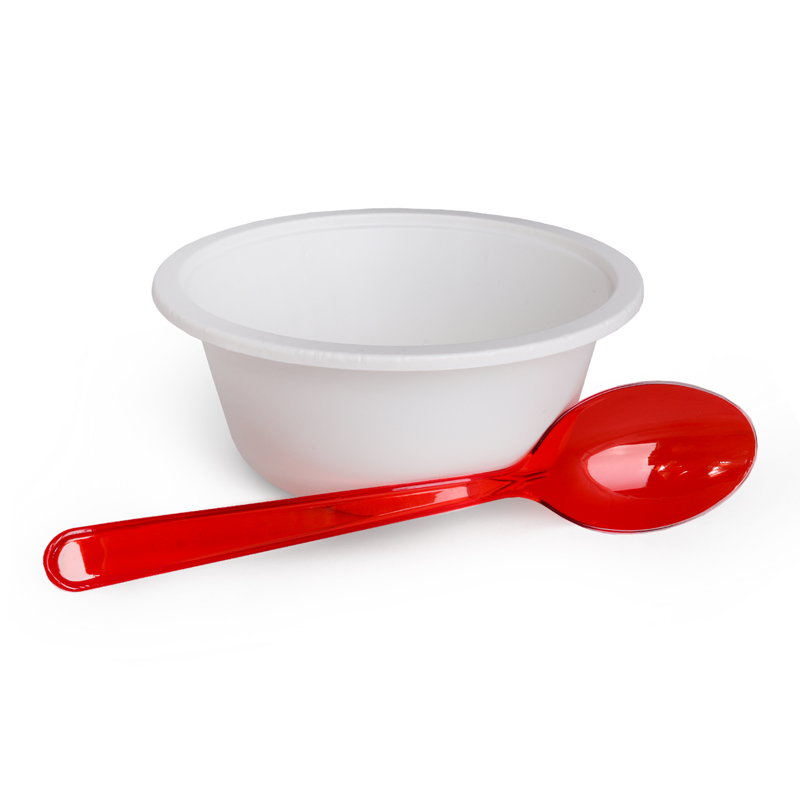 товар Пластиковая одноразовая красная ложка ПРЕМИУМ, 180 мм SPP201R