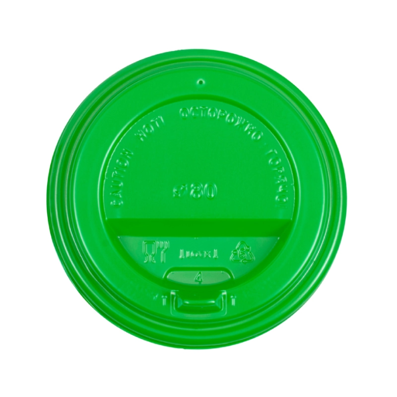 Крышка для бумажного стакана, 80 мм, зеленая