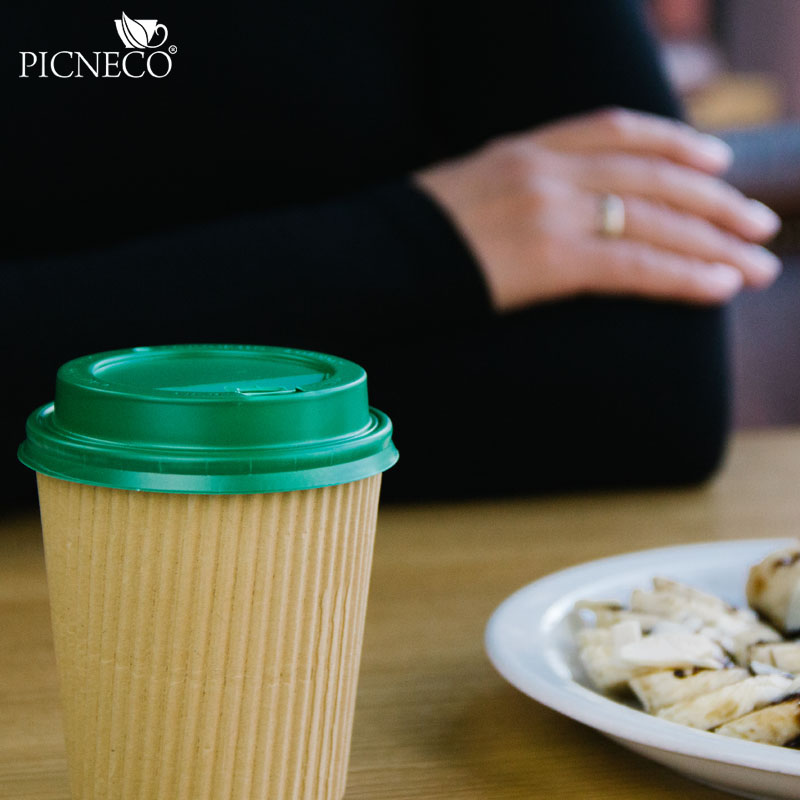 товар Крышка для бумажного стакана, 80 мм, зеленая KRZ180