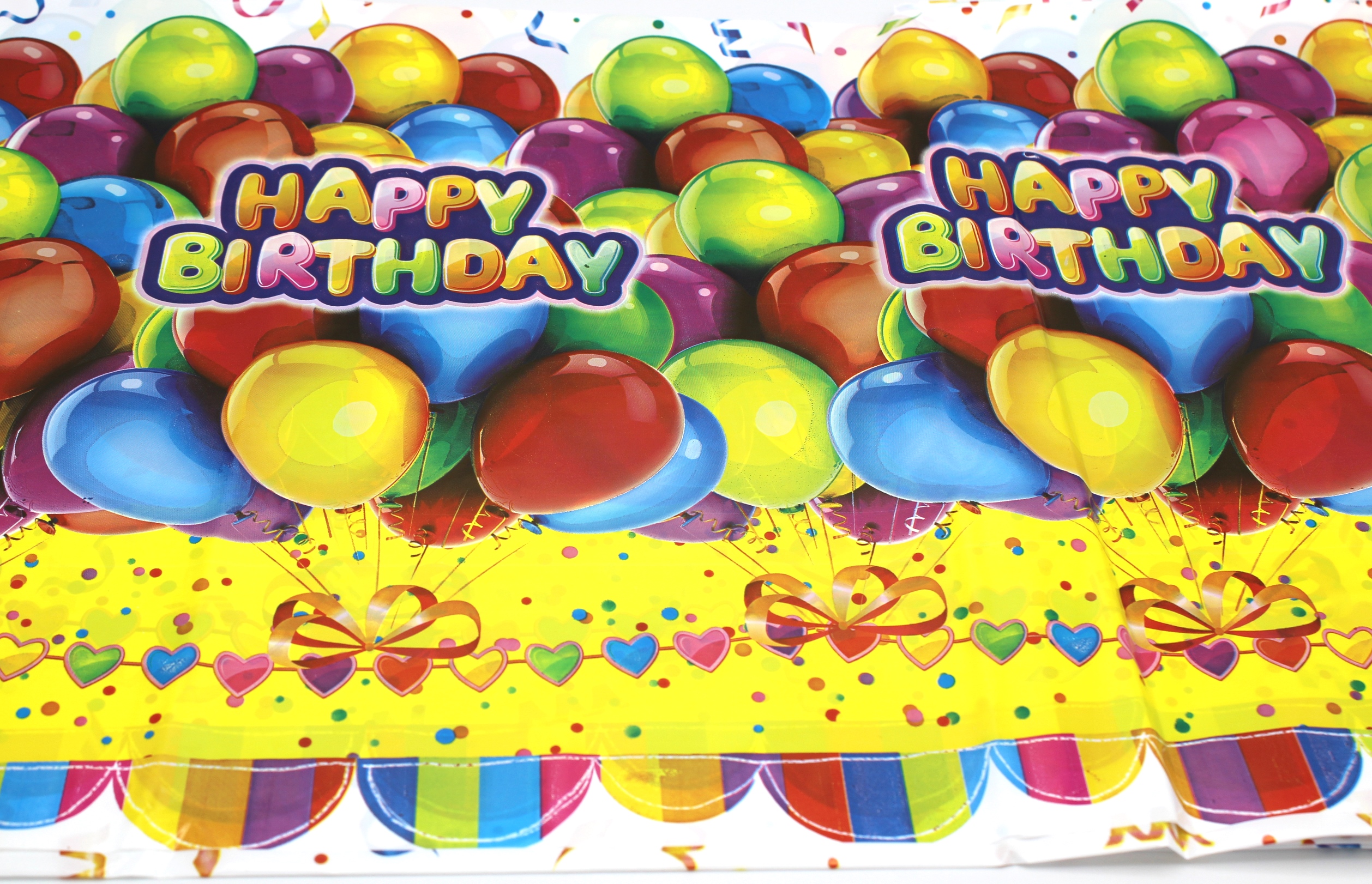 товар Одноразовая скатерть полиэтиленовая "День рождения" 120*180 см SKT31591