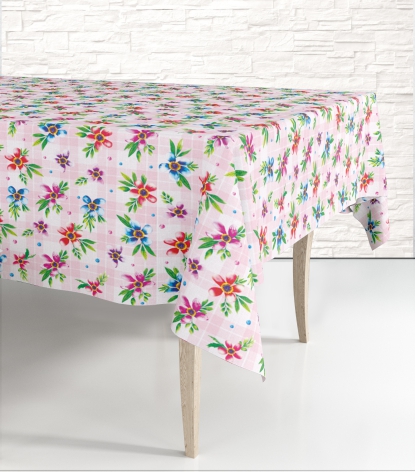 товар Одноразовая скатерть полиэтиленовая с рисунком "Прованс" 120*220 см SKT48033