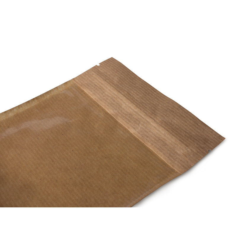 товар Крафт пакет дой пак зип лок с окном 100мм 120*30*185 мм ZLL120Kr