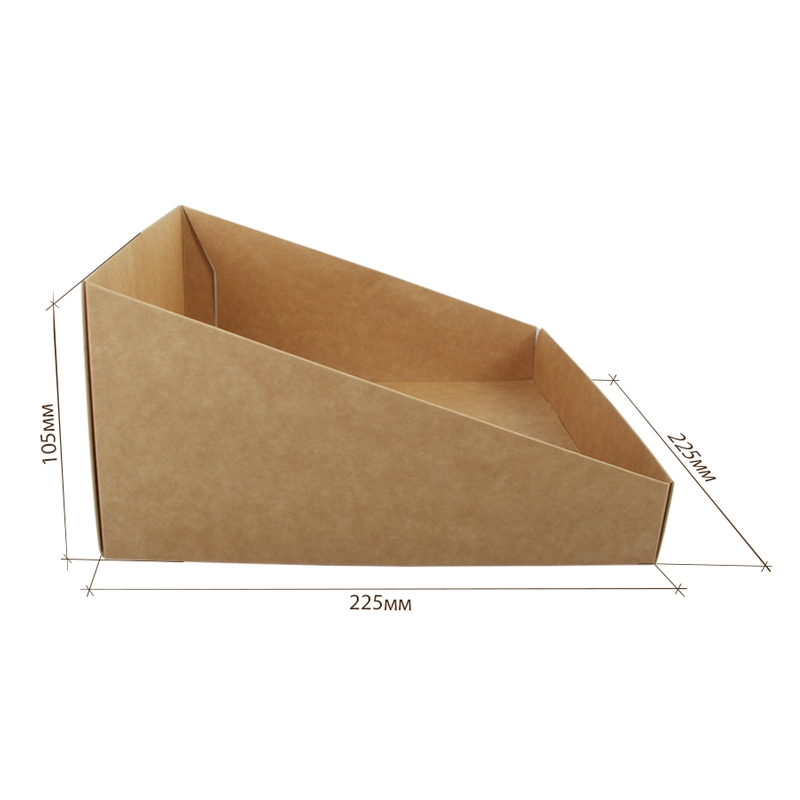 товар Коробка под торт с окном крафт, 225*225*105 мм, дно BK403