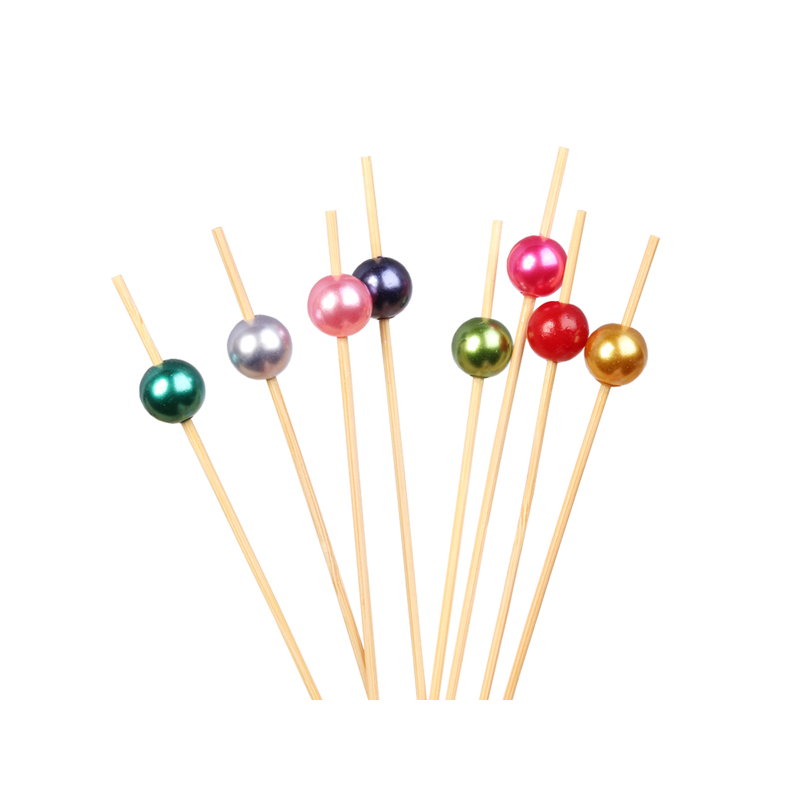 товар Деревянная шпажка для канапе, жемчуг перламутровый, 120 мм DP303