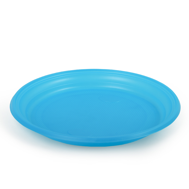 Тарелка пластиковая 205 мм, синяя