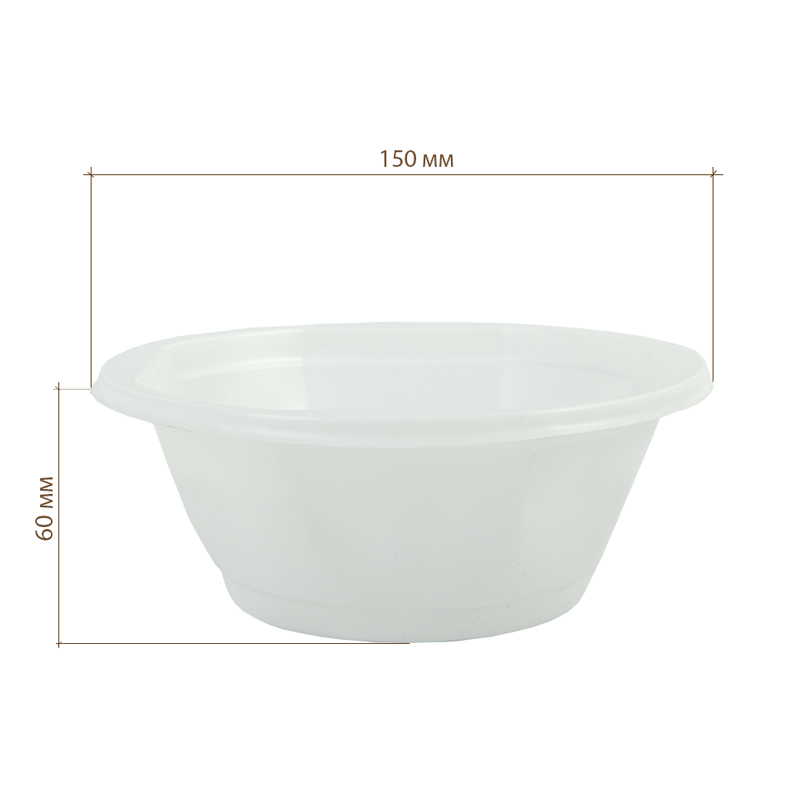 товар Миска полипропиленовая 600 мл, белая MSP600W