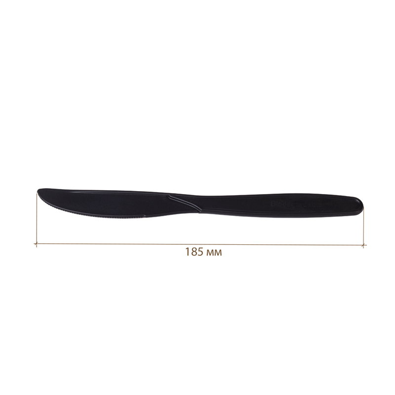 Одноразовый нож, черный, 186 мм