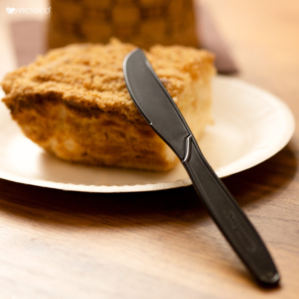 товар Нож из кукурузного крахмала, 186 мм, черный SP003C