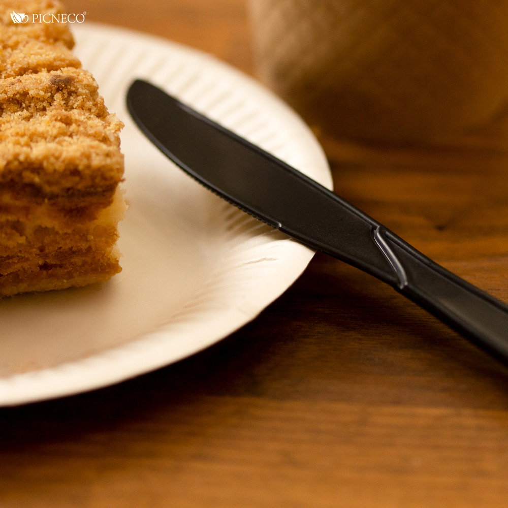 товар Нож из кукурузного крахмала, 186 мм, черный SP003C