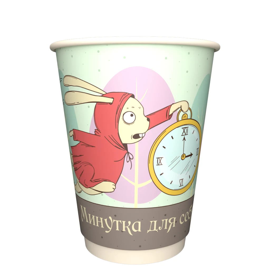 товар Стакан Кролик, двухслойный, 350 мл (макс. 400 мл) STG335RSt