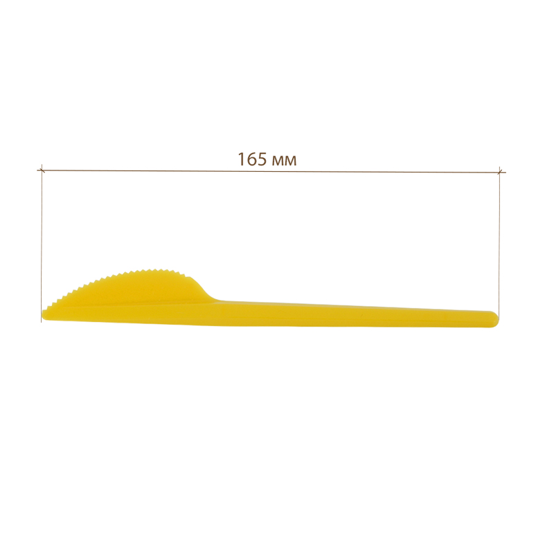 Нож столовый Премиум 165 мм, желтый