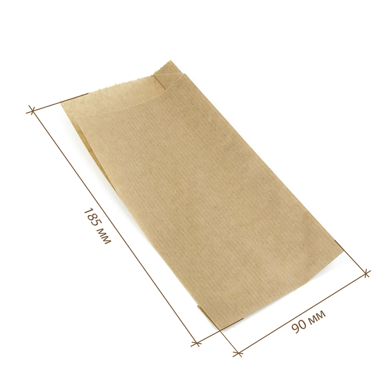 Бумажный уголок для бургера крафт 90*30*185 мм