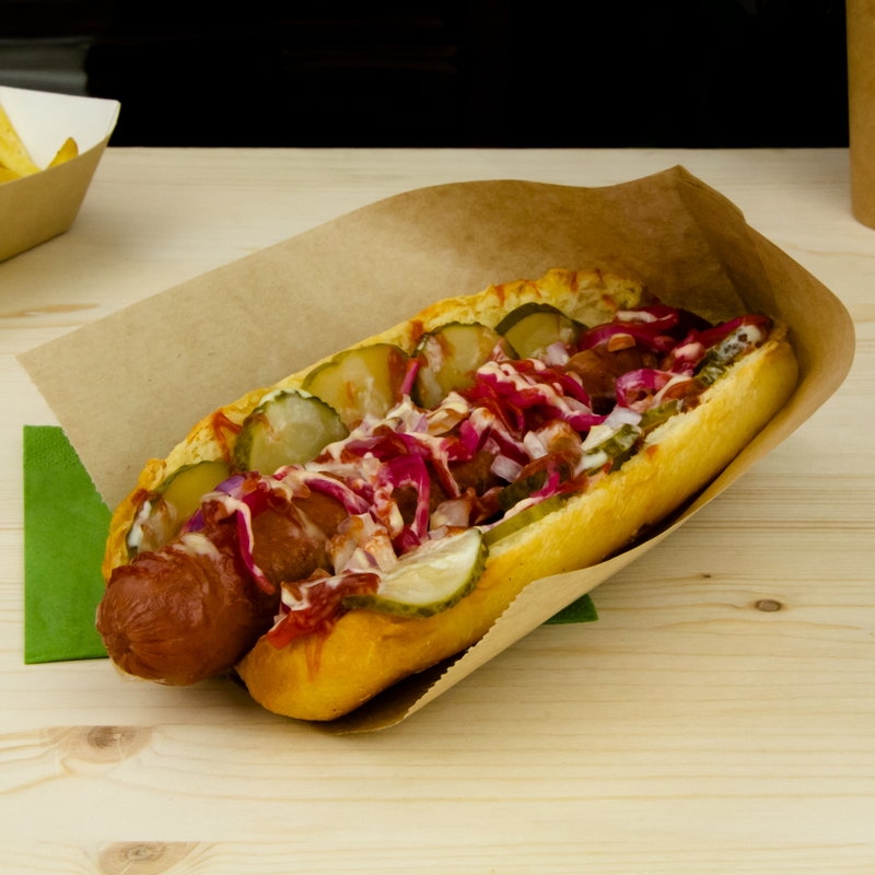 товар Бумажный уголок для бургера крафт 90*30*185 мм БУН V2-1008