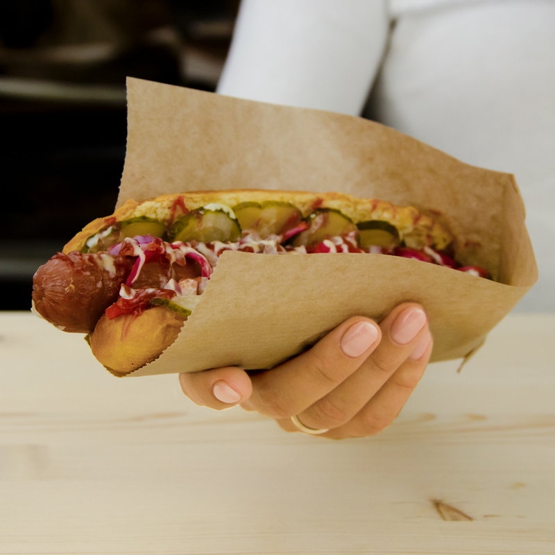 товар Бумажный уголок для бургера крафт 90*30*185 мм БУН V2-1008