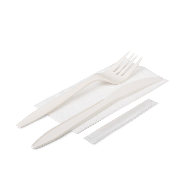 товар Набор приборов в инд. упаковке (нож, вилка, салфетка, зубочистка) RU1617