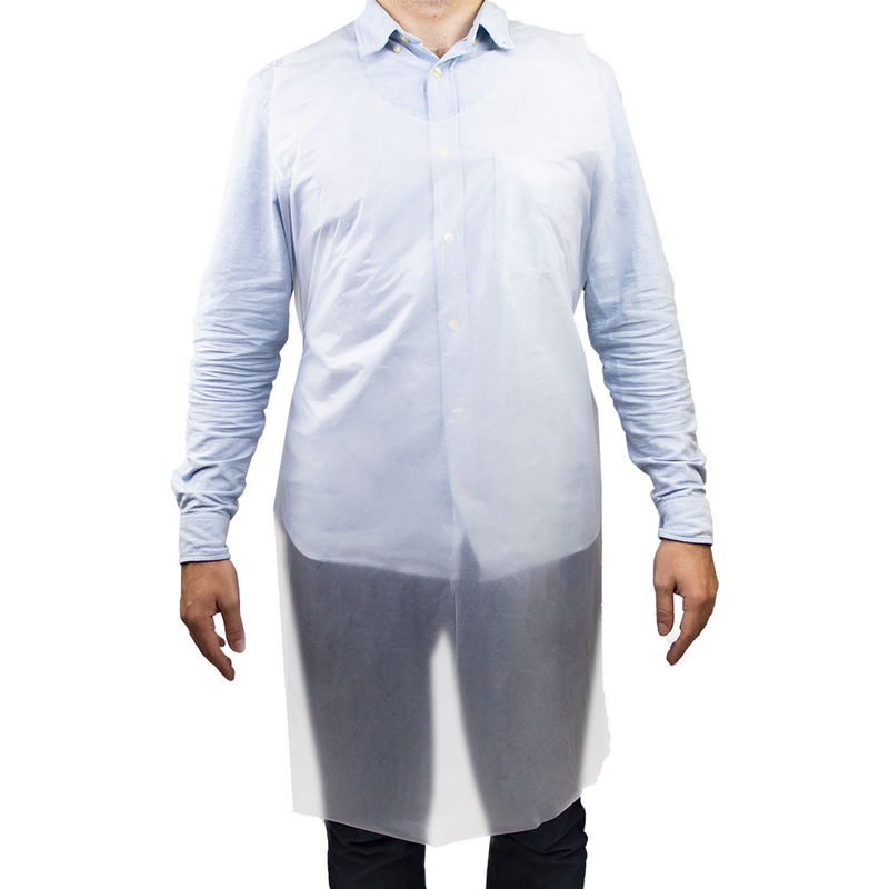 товар Фартук одноразовый полиэтиленовый белый 81*125 см V8-0044