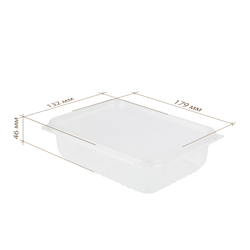 товар Контейнер универсальный PP, прозрачный, 179*132*46 мм, 750 мл, серия К-179 V4-0012