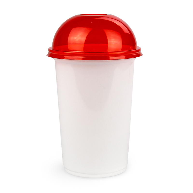 товар Круглый контейнер белый ПП (подходит под запайку), 500 мл, D=95 мм PK9550B