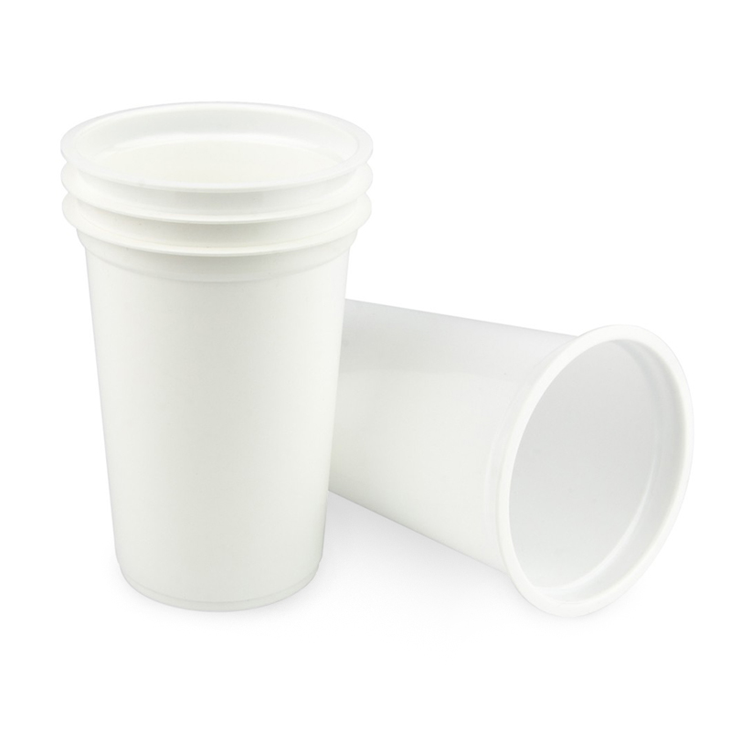 товар Круглый контейнер белый ПП (подходит под запайку), 500 мл, D=95 мм PK9550B