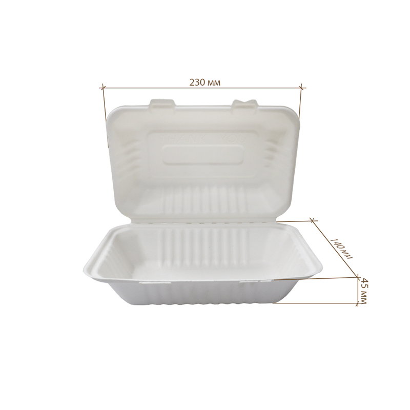 товар Одноразовый ланч-бокс, 900 мл, 230*140*45 мм LB031