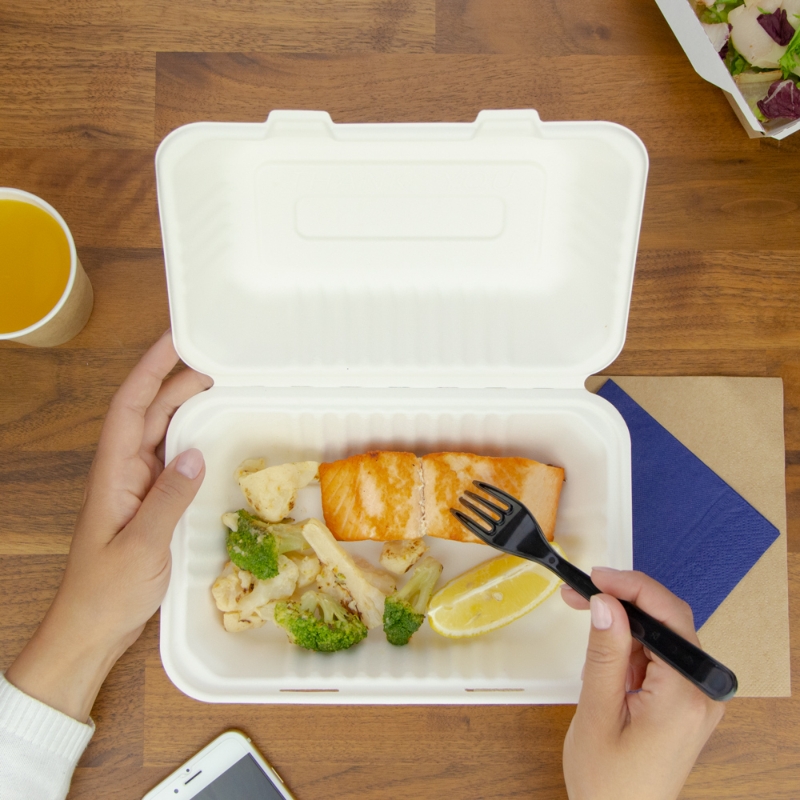 товар Одноразовый ланч-бокс, 900 мл, 230*140*45 мм LB031