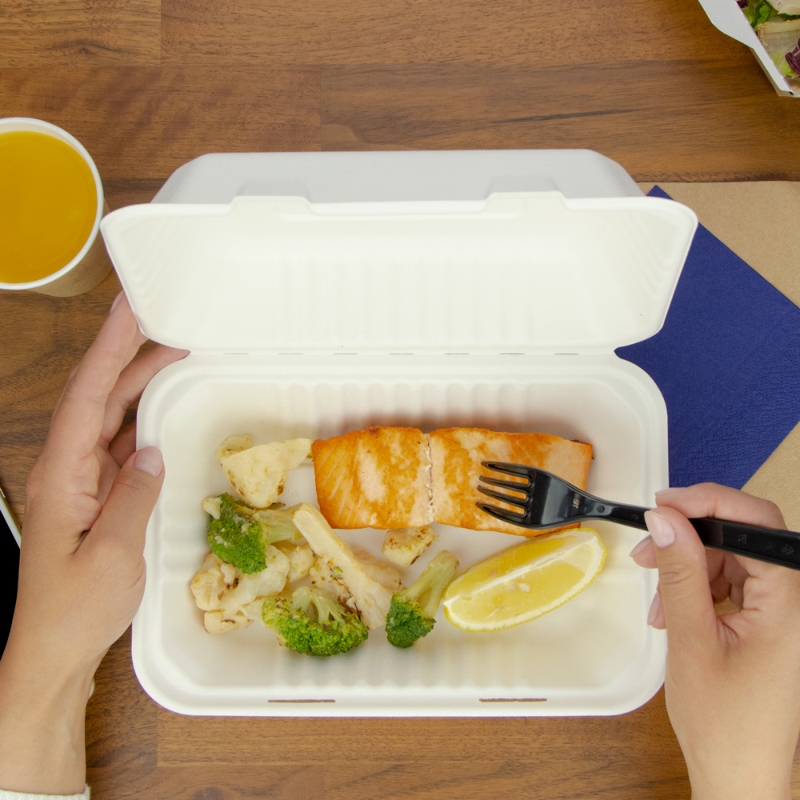 товар Одноразовый ланч-бокс, 900 мл, 230*140*45 мм LB031