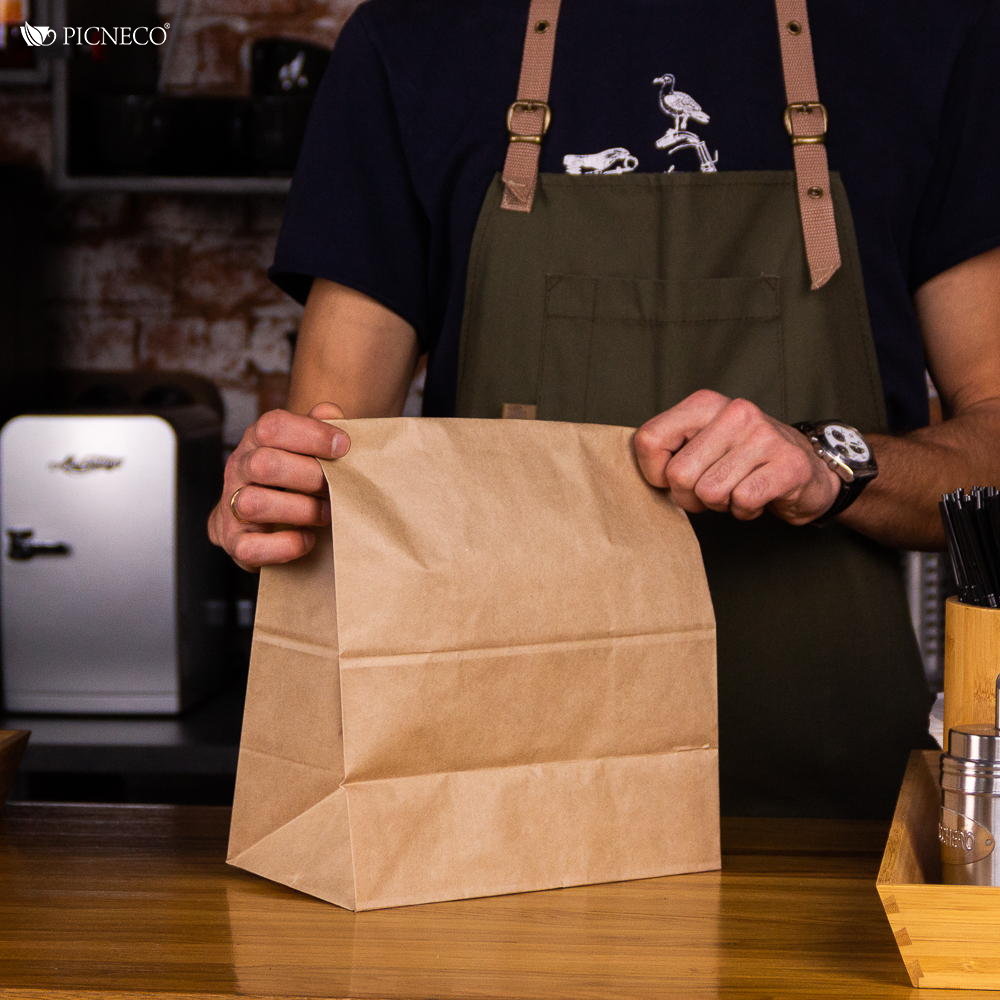 товар Крафт пакет с прямоугольным дном, 260*150*340 мм, 70 г/м KPD026