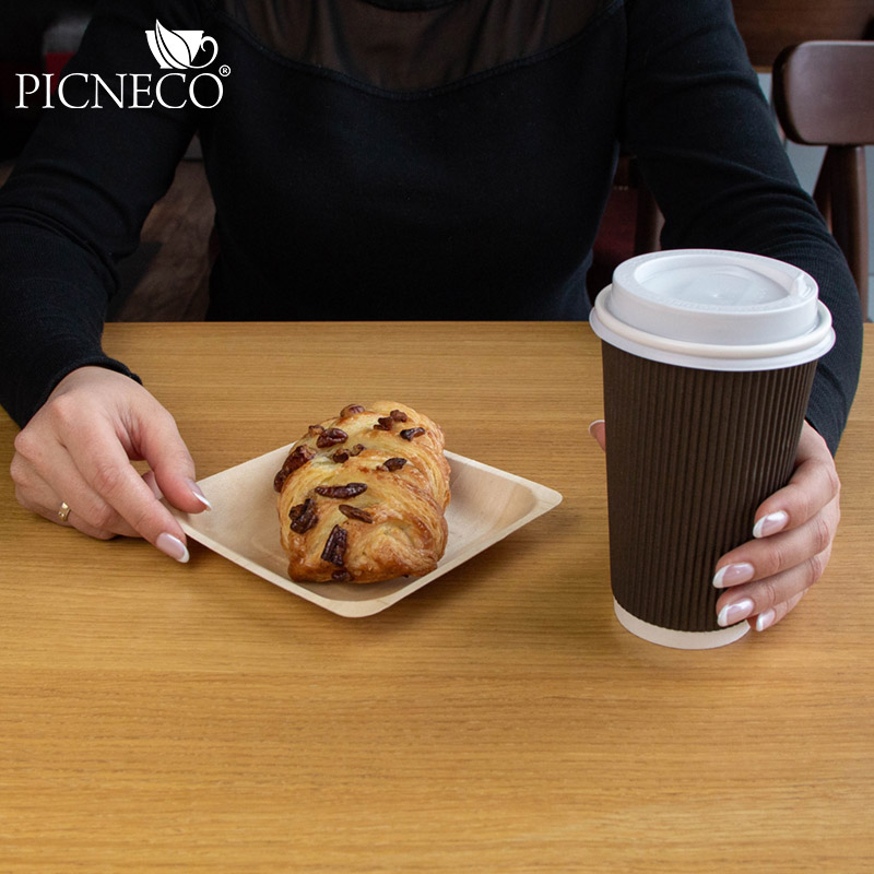 товар Бумажный гофрированный стакан, коричневый, 400 мл (макс. 450 мл) STG045Ko