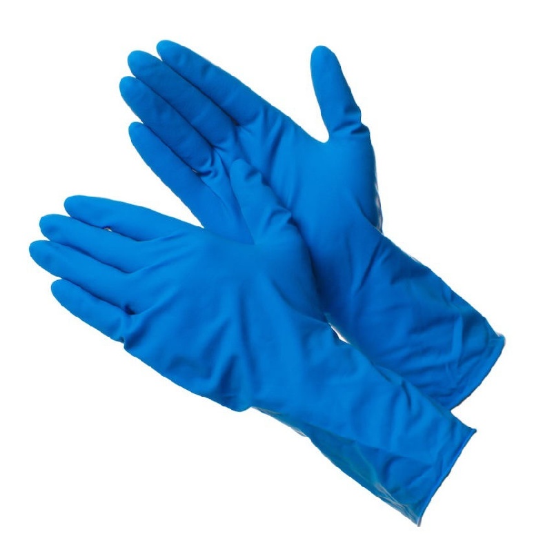 Перчатки латексные High Risk, размер XL, синие, неопудренные