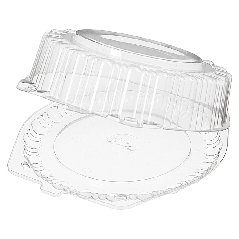 товар Тортница с совмещенной крышкой, круглая, прозрачная, 60*45 мм TRT08521