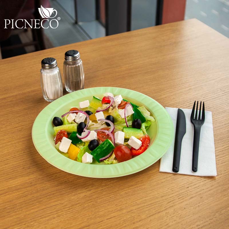 товар Одноразовая тарелка, зеленая, 230 мм TL029Z