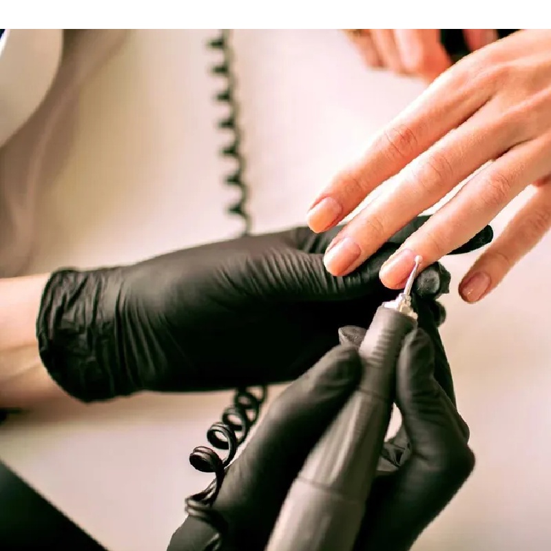 товар Перчатки нитриловые, черные, размер M, неопудренные PEN35582M