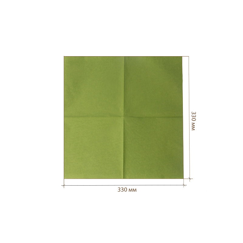 товар Бумажные салфетки "Gratias" фисташковые, 2-слойные, 330*330 мм SL233F