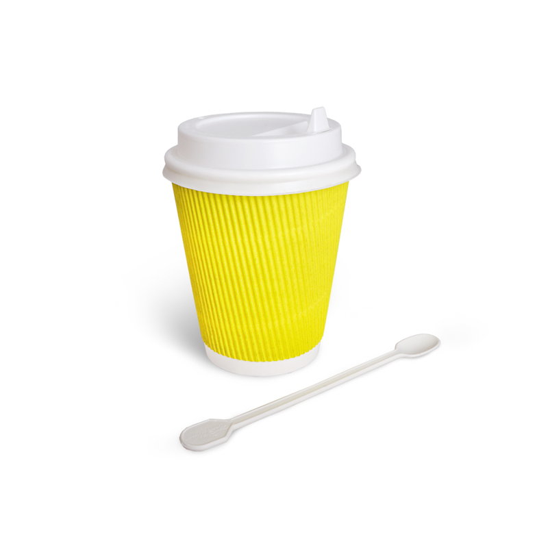 товар Бумажный гофрированный стакан, желтый, 250 мл (макс. 270 мл) STG125Y