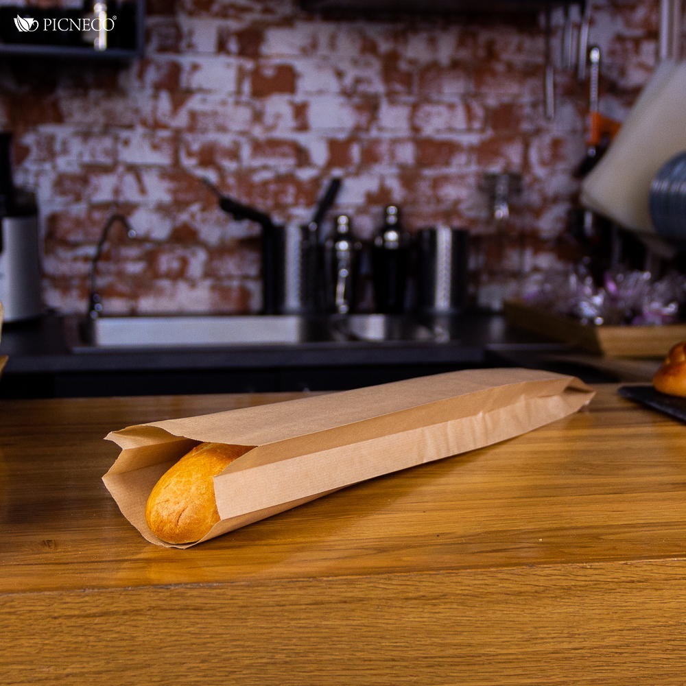 товар Бумажный пакет для багета с плоским дном 110*50*610 мм KLD061