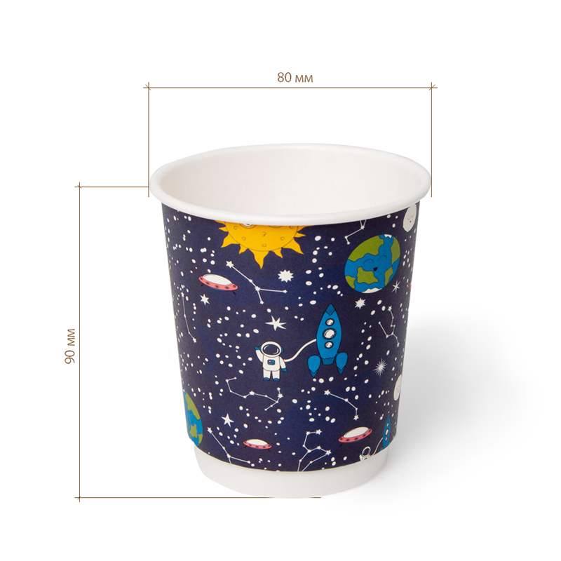 товар Бумажный стакан Космос двухслойный 250 мл STD225Sp