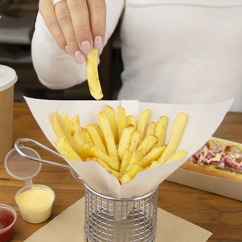 товар Бумажный уголок для бургера белый 175х175 мм UG017