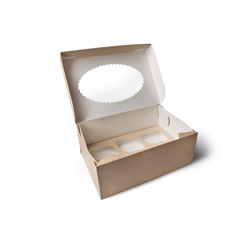 товар Коробка для капкейков (для 6 штук ) BK081