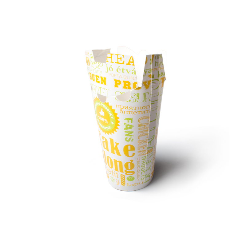 товар Упаковка для снеков, чипсов, наггетсов и картофеля фри, 450 мл, с рисунком BK009D