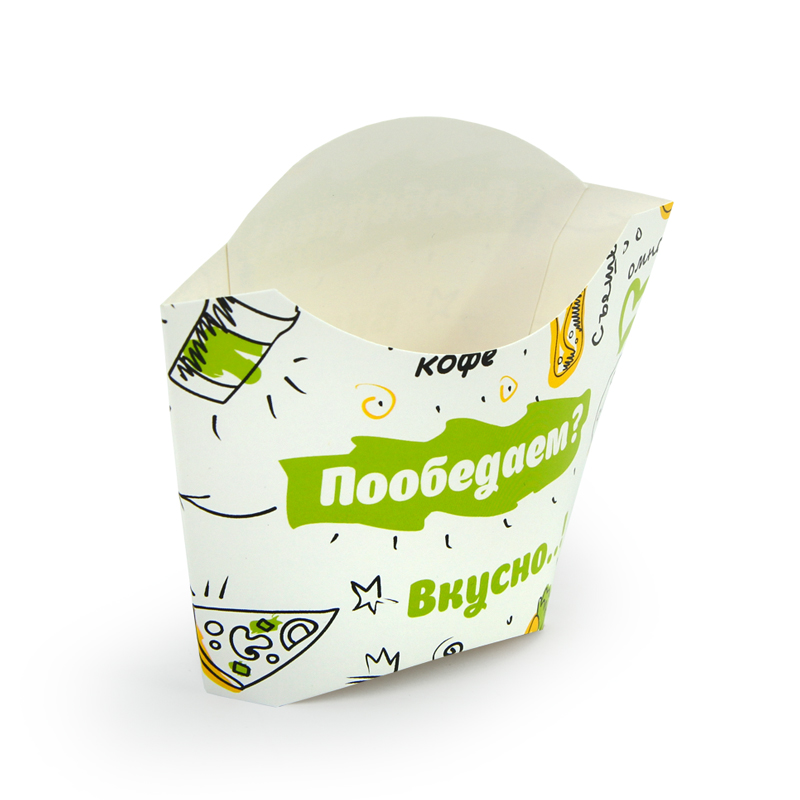товар Упаковка для картофеля фри, 45*75*93 мм, 80 гр FOODкорт BK365