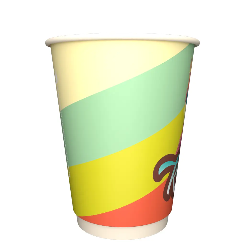 товар Бумажный стакан с рисунком "Фанки Котики" 350 мл, двухслойный STD325Fc