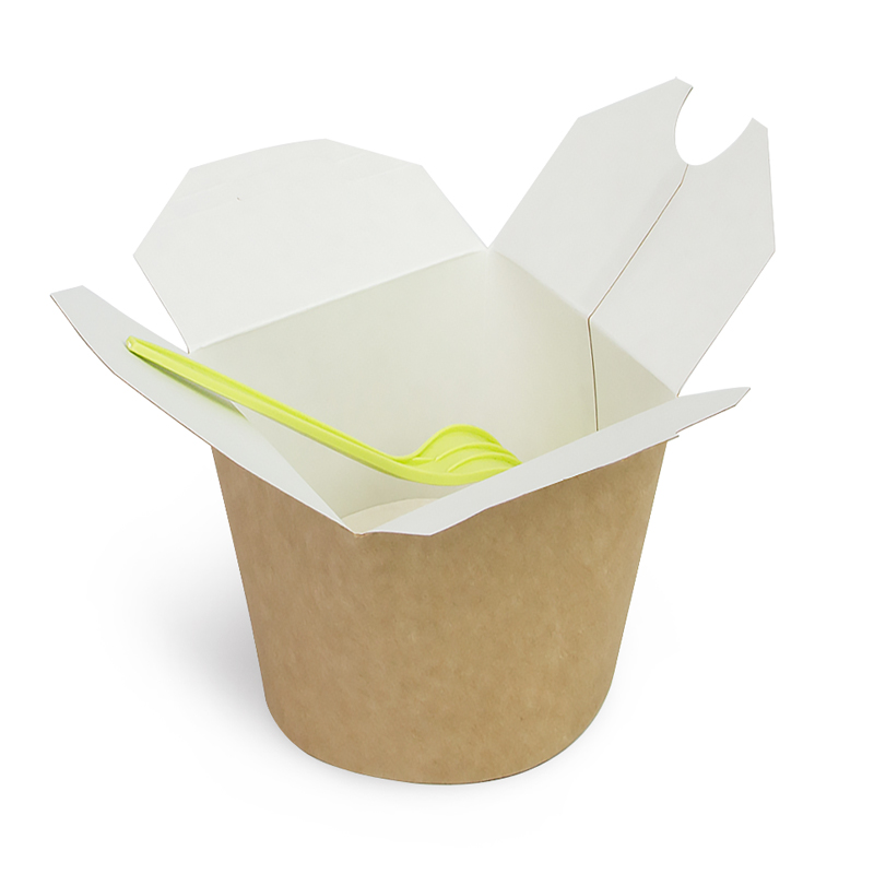 товар Коробка для лапши с круглым дном, 750 мл, крафт BK104