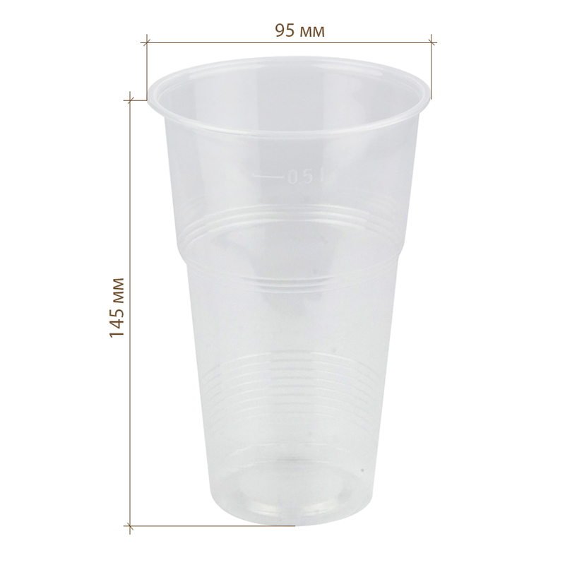 товар Прозрачный пивной стакан 500 мл V3-2007